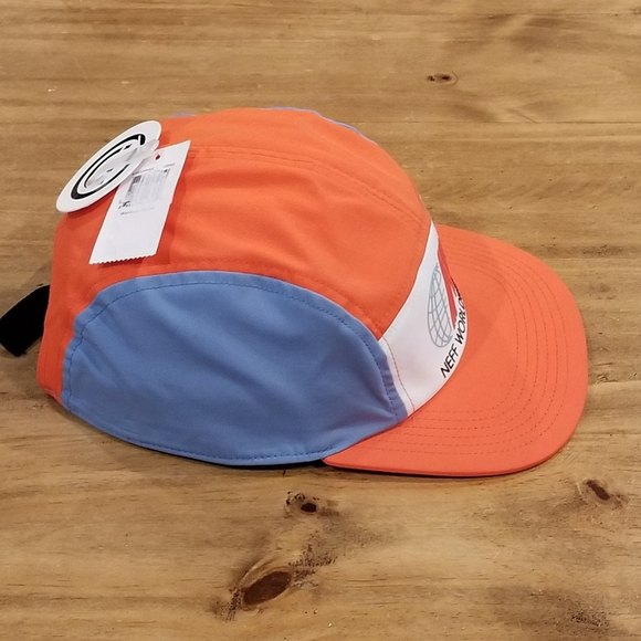 Neff 5 Panel Hat Cap Worldwide Lightweight One Size Skater Skateboarding - Picture 5 of 9